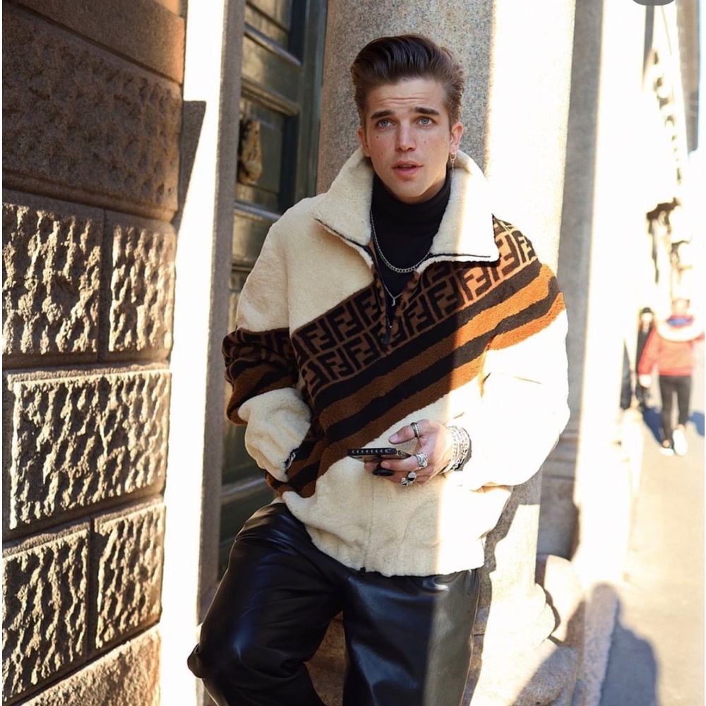Fendi Beige Forever Fendi Shearling Jacket - barely worn. Like new.